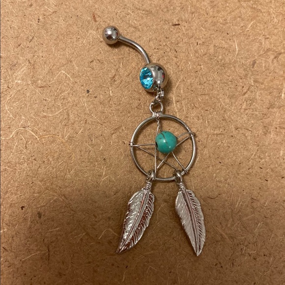 Bundle: 2 dangly belly rings. - Picture 3 of 4